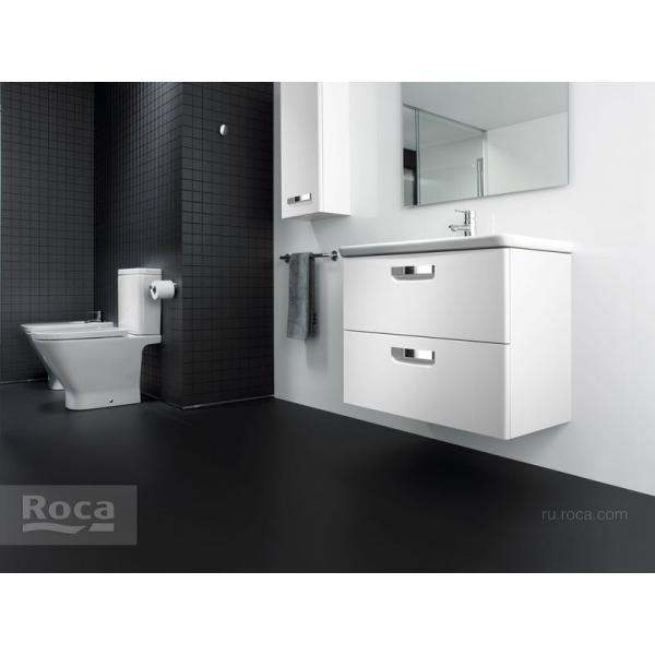Тумба под раковину Roca The Gap 80 белый глянец ZRU9302877