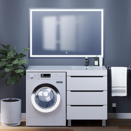 Раковина над стиральной машиной Uperwood Cosmos 120 см, правая