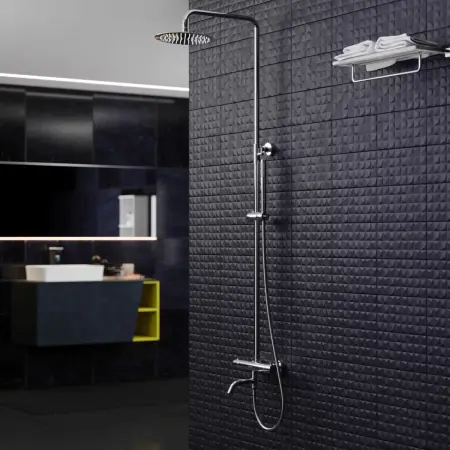Душевая стойка BERGES KALISTO 3R 75021 с термостатом, хром