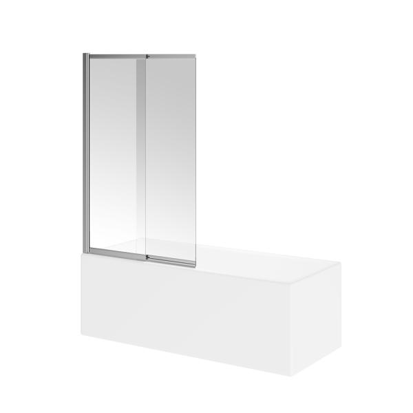 Шторка для ванны Kerama Marazzi VETRO ВЕТРО VE.100.BSD.CR раздвижная/распашная, 100х150, хром