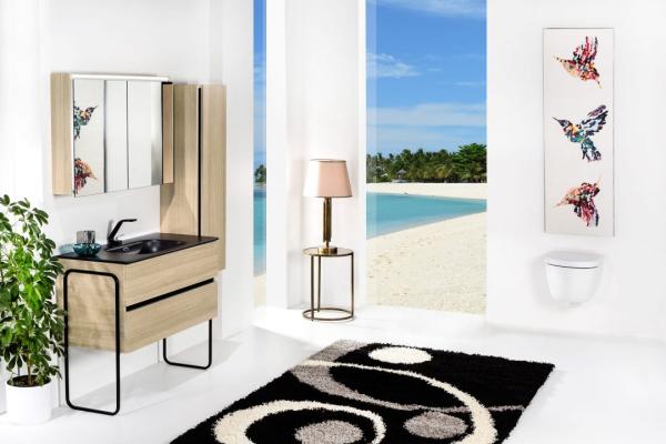 Зеркальный шкаф Boheme Vallessi 80 LIGHT OAK с подстветкой 547-L