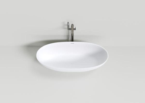 Ванна NT BAGNO NT308 PULSANTE 1700x750 искусственный камень белый матовый