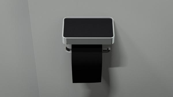 Держатель туалетной бумаги с полкой  ARTWELLE Regen 8336 хром