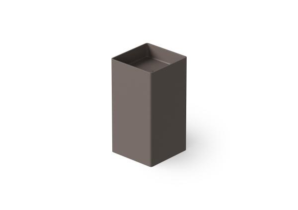 Dea Design раковина 450x450xh900 мм, напольная, искуственный камень, донный клапан с крышкой в цвет раковины, цвет Grey Brown №6