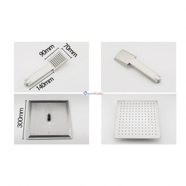 Душевая система Frap F24803 сатин для ванны