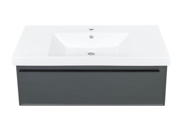 Тумба под раковину LA FENICE Elba Grigio серый 100 FNC-01-ELB-G-100 серый матовый зелёный матовый