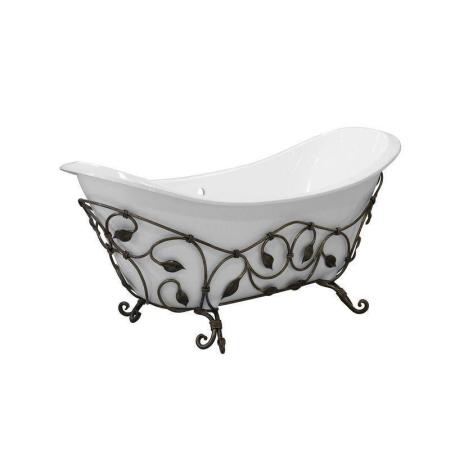 Кованая подставка для ванны Эстет Скарлет В (патина)