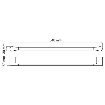 Полотенцедержатель Wasserkraft Elbe K-7230
