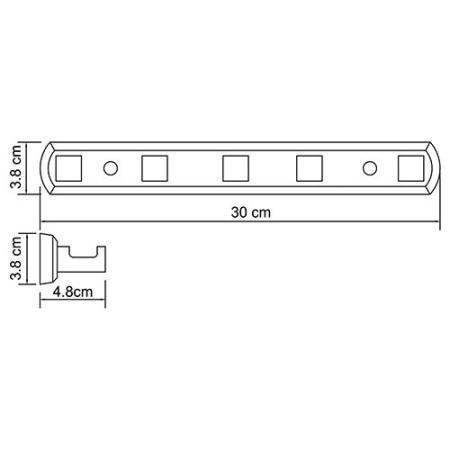Крючок WasserKraft Lippe K-6575 5 крючков хром