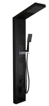 Душевая панель Frap F24005-6 черный для ванны