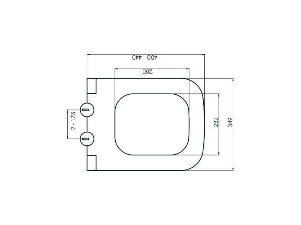 Крышка для унитаза Boheme Bello 975-W soft-close Белый глянец
