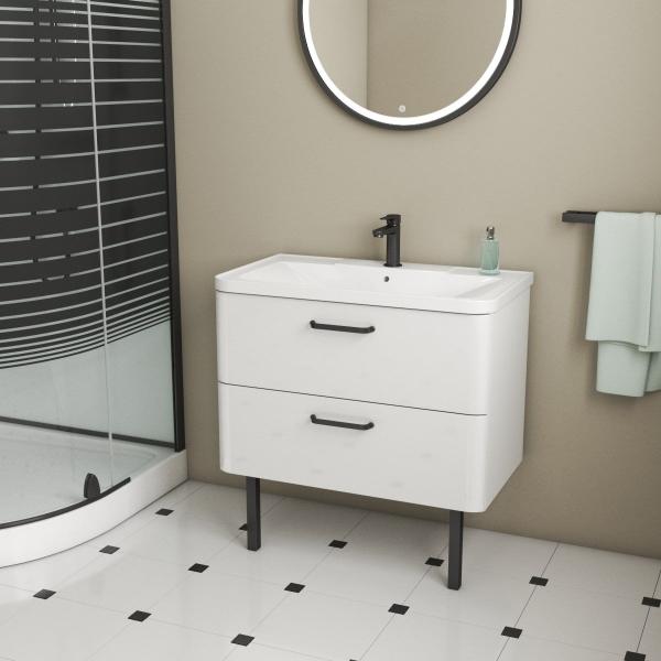 Тумба Veneciana TIBR 100 под умывальник Atlantica 100 белая