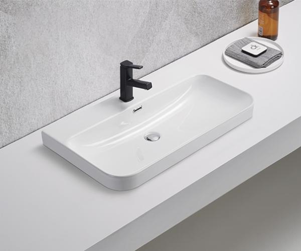 Раковина Gid 9580s встраиваемый 81 Белый