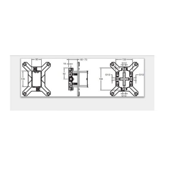 Внутренняя часть смесителя Jacob Delafon MODULO 98699D-NF