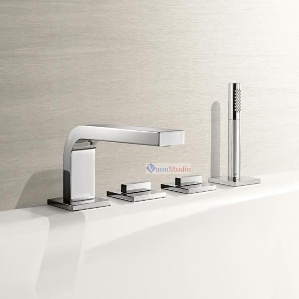 Смеситель на борт ванны Keuco Edition 11 51130010100, 180 мм, на 4 отверстия Хром