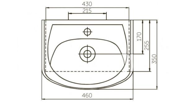 Раковина Rosa Уют 45 SD-00000088