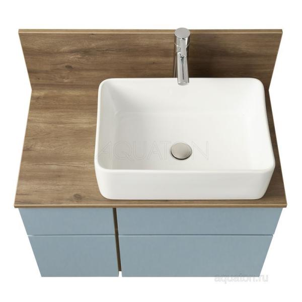 Тумба под раковину AQUATON Мишель 80 без столешницы, дуб рустикальный, фьорд 1A256801MIX30
