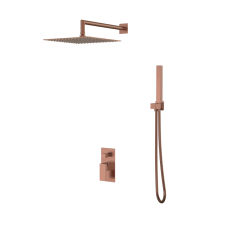 Смеситель встроенный для душа Boheme QUBIC Brushed Bronze 474-3-BRB