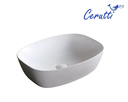 Раковина накладная CeruttiSPA, CR0064 (510х390х140 ) белая, прямоугольная