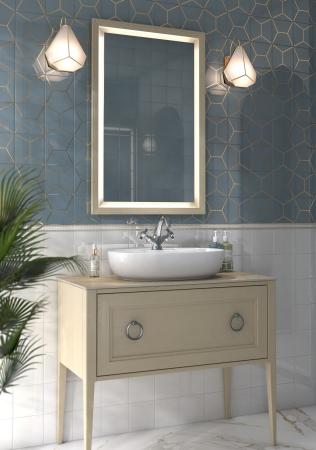 Раковина Kerama Marazzi PLAZA ПЛАЗА PLR.wb.60.1 накладная 60, белая глянцевая
