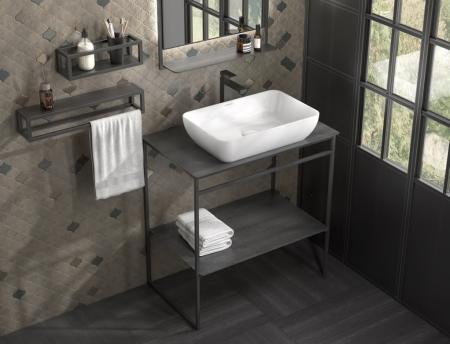Раковина Kerama Marazzi PLAZA ПЛАЗА PLR.wb.55 накладная 55, белая глянцевая