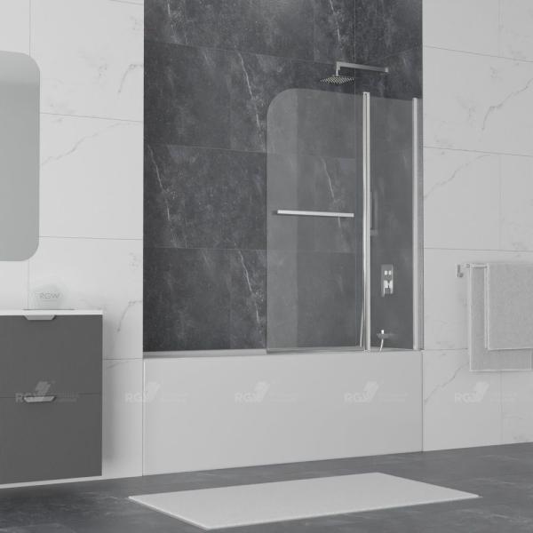 Шторка на ванну RGW Screens SC-12 100 см прозрачное Хром распашные 03111210-11