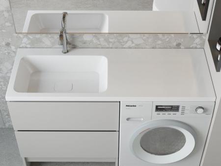 Раковина над стиральной машиной Madera Kamilla 130, левая