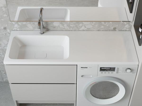 Раковина над стиральной машиной Madera Kamilla 130, левая