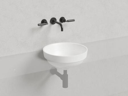 Раковина Salini MAREA 03 S-Stone матовая 42x42 1802203M полувстраиваемая