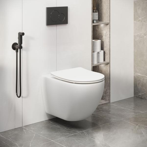 Унитаз Grossman GR-4411MS Color (550*365*395) БЕЛЫЙ МАТОВЫЙ подвесной Безободковый