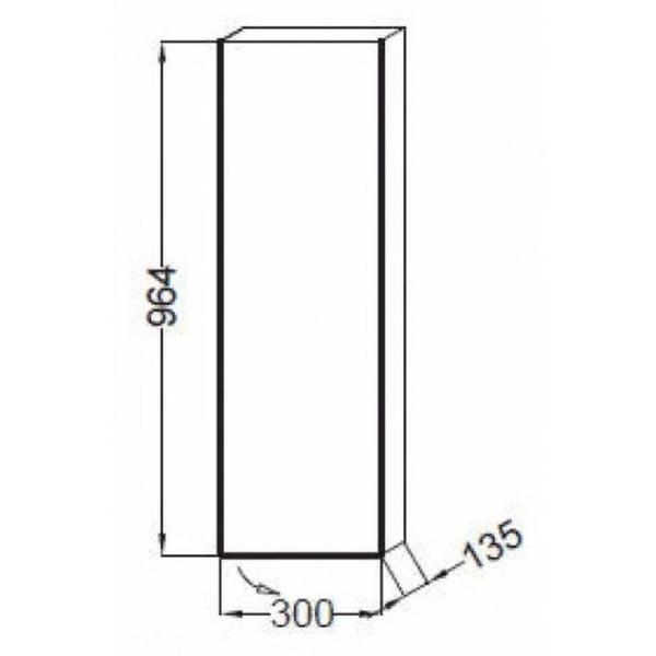 Пенал Jacob Delafon SPHERIK EB1058D-E10 30 см подвесной цвет квебекский дуб