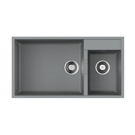 Кухонная мойка Omoikiri Tedori 85-2-U-GR Tetogranit/leningrad grey 4993542