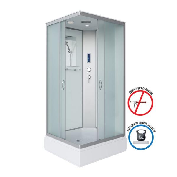 Душевая кабина Niagara NG-33984-14QP 900х800х2150 средний поддон  26см стекло матовое