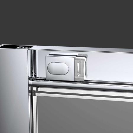 Душевая дверь Vincea Alpha VDS-3AL110CLB, 1100, черный, стекло прозрачное