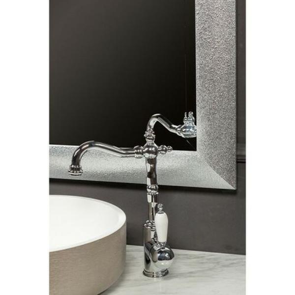 Зеркало Boheme Wind прямоугольное 75х95 532, серебро, пескоструйное напыление ручной работы на раме из массива дерева