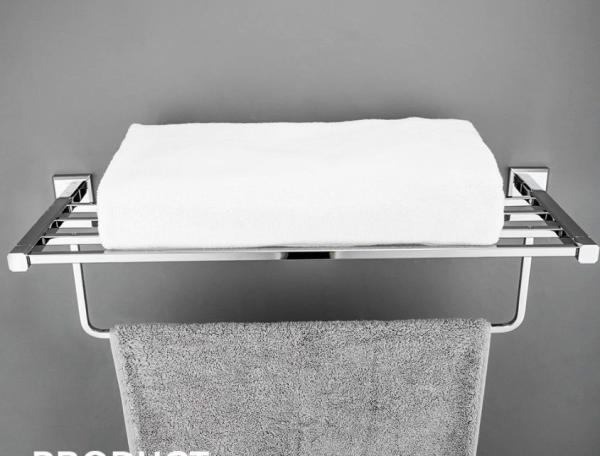 Полка для ванной Gappo G3824 с полотенцедержателем 58 см