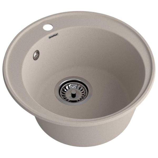 Кухонная мойка GranFest QUARZ 8, песочный