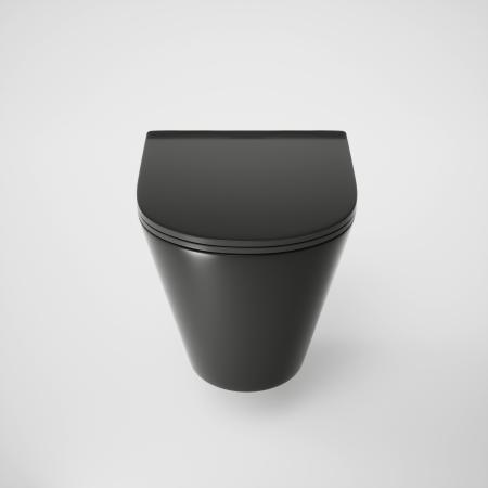 Унитаз Grossman GR-4477BMS (480*360*360) подвесной безободковый с тонкой крышкой, черный матовый