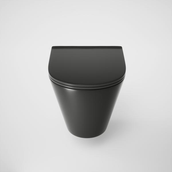 Унитаз Grossman GR-4477BMS (480*360*360) подвесной безободковый с тонкой крышкой, черный матовый