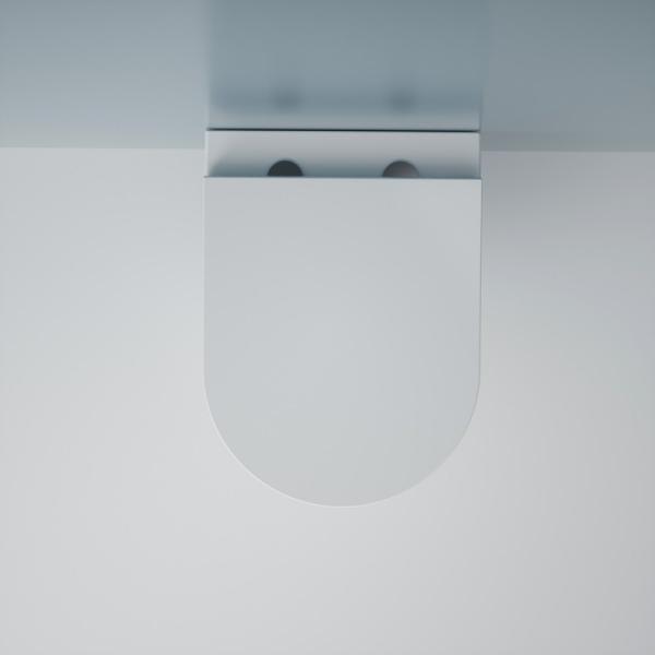 Унитаз ESBANO GARDENA-49T торнадо безободковый подвесной белый 490x360x360