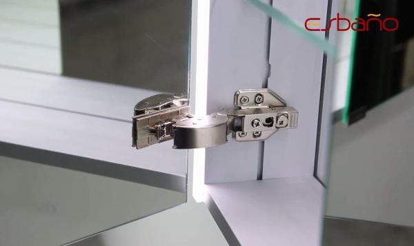 Зеркальный шкаф ESBANO ES-5005 LED подсветка сенсор, с розеткой 500x700X150
