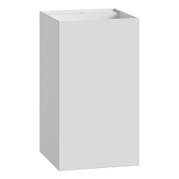Раковина напольная Boheme Cube Corian 480*480*850 Matt White 802-MW