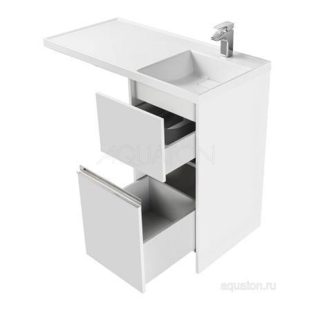 Тумба под раковину AQUATON Лондри 1A236001LH010 400 с ящиком,белый