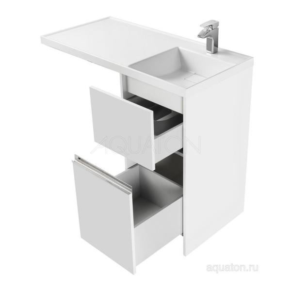 Тумба под раковину Aquaton Лондри 1A236001LH010 400 с ящиком,белый