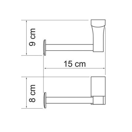 Держатель туалетной бумаги Wasserkraft Leine K-5096WHITE