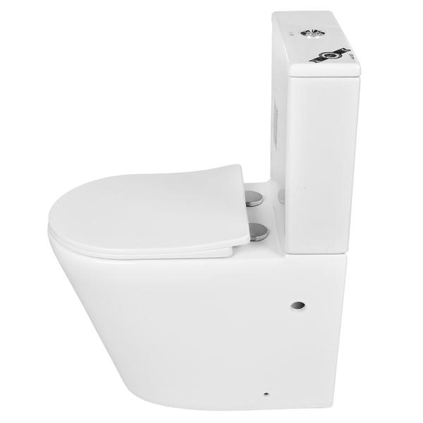 Унитаз EMMY 8004 напольный с бачком и сиденье микролифт термопласт