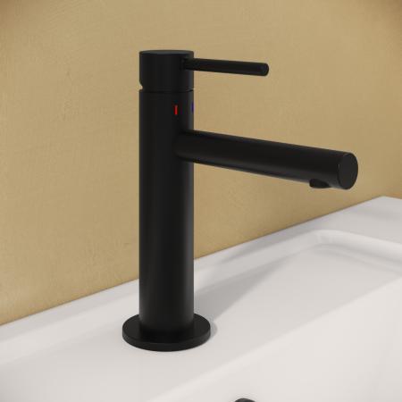 Смеситель VitrA Origin  A4255636WTC однорычажный матовый черный латунь