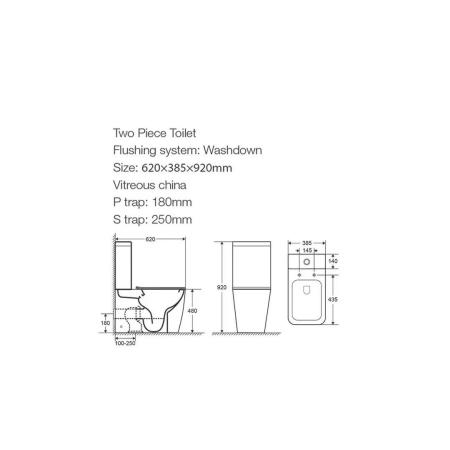 Унитаз Ceruttispa Chika CT8708 напольный безободковый