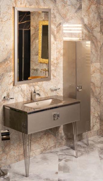 Столешница Boheme стекло 100см моноблок Дельмар 852-100-D