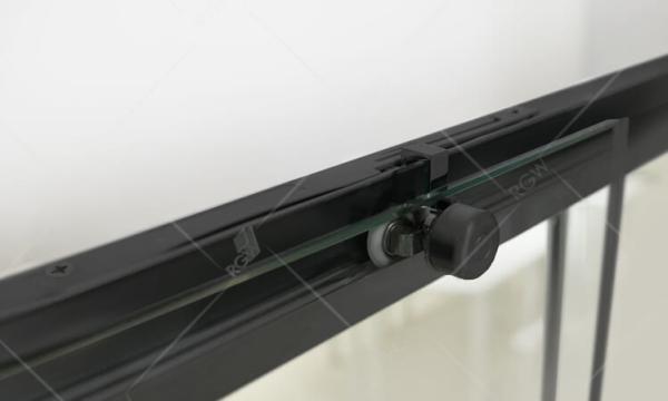 Шторка на ванну RGW Screens SC-45B 180 см прозрачное Черный раздвижные 34114518-14